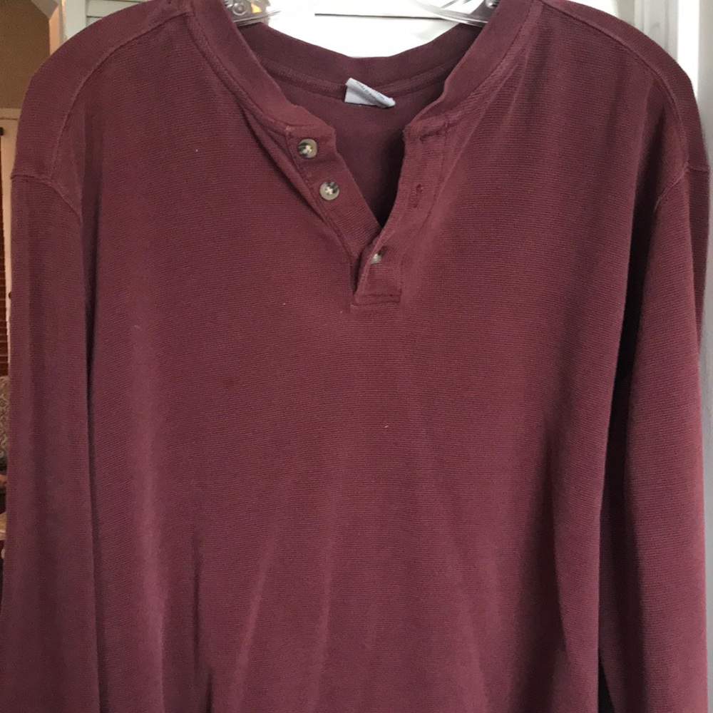 Carhartt button up pull over thermal shirt